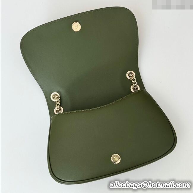 Good Looking Gucci Blondie Suede Small Shoulder Bag 815715 Green 2024
