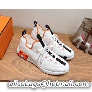 Lowest Price Hermes Lift slip-on sneakers in in knit and smooth calfskin White2 2025 H252003