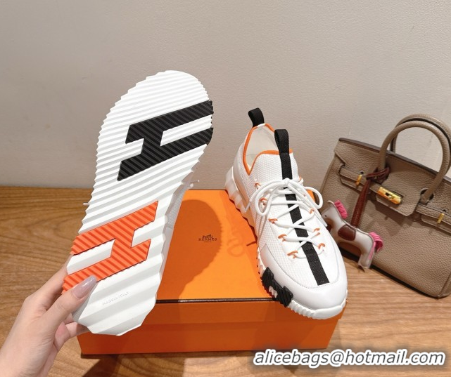 Lowest Price Hermes Lift slip-on sneakers in in knit and smooth calfskin White2 2025 H252003