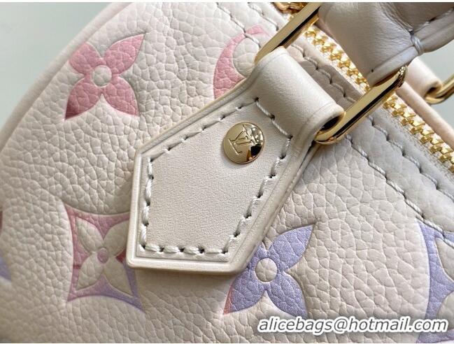 Shop Cheap Louis Vuitton Nano Speedy Bag in Dream Beige Embossed Grained Cowhide Leather M25591 2025