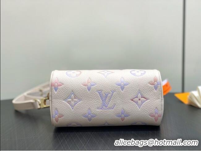 Shop Cheap Louis Vuitton Nano Speedy Bag in Dream Beige Embossed Grained Cowhide Leather M25591 2025
