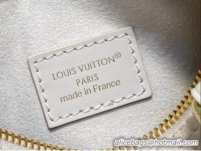 Shop Cheap Louis Vuitton Nano Speedy Bag in Dream Beige Embossed Grained Cowhide Leather M25591 2025