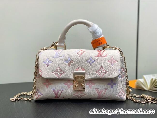 Good Product Louis Vuitton Nano Madeleine Bag in Dream Beige Embossed Grained Cowhide Leather M25596 2025