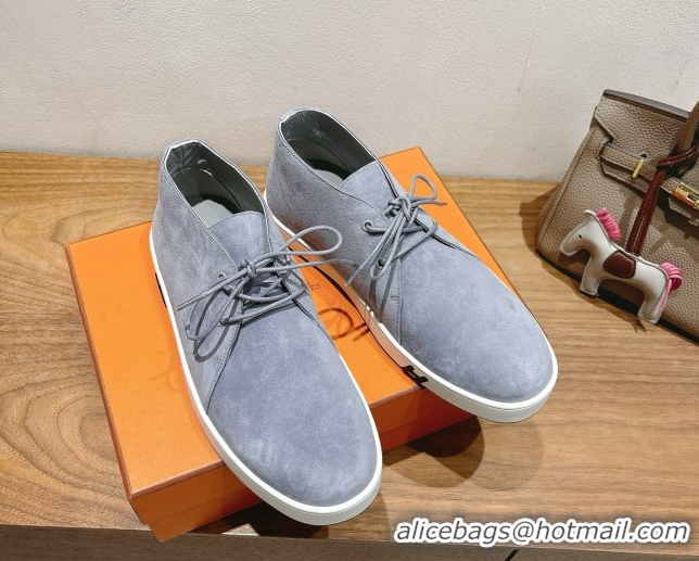 Good Looking Hermes Klicker Sneakers in Suede Purple 2025 H251921