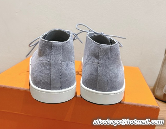 Good Looking Hermes Klicker Sneakers in Suede Purple 2025 H251921