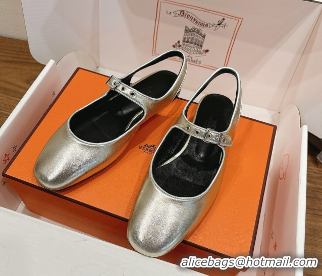 Luxury Cheap Hermes Kleo slingbacks flat in Calfskin leather with 