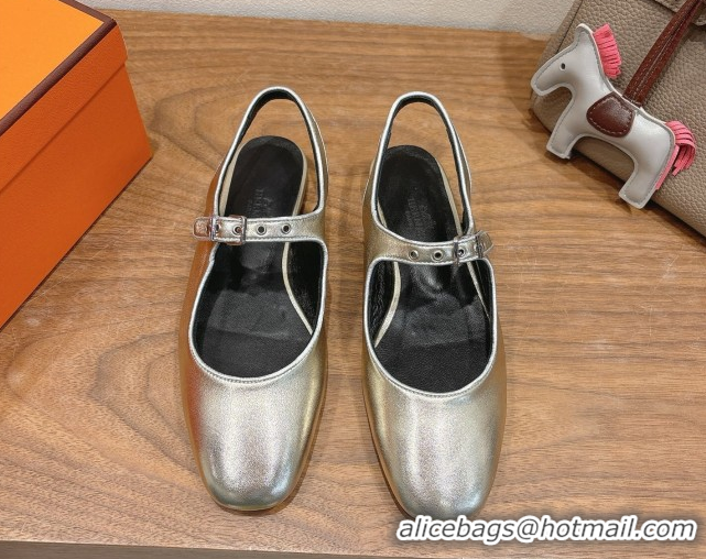 Luxury Cheap Hermes Kleo slingbacks flat in Calfskin leather with 