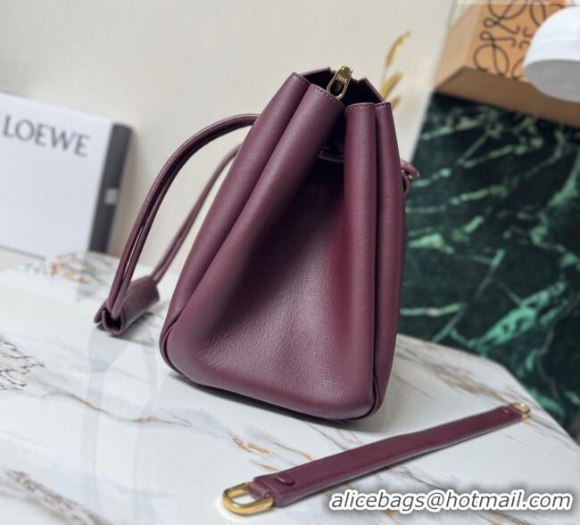 Buy Grade Loewe Large Madrid bag in supple calfskin 052510 Dark Burgundy 2025