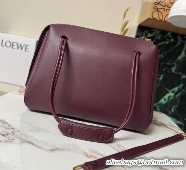 Buy Grade Loewe Large Madrid bag in supple calfskin 052510 Dark Burgundy 2025