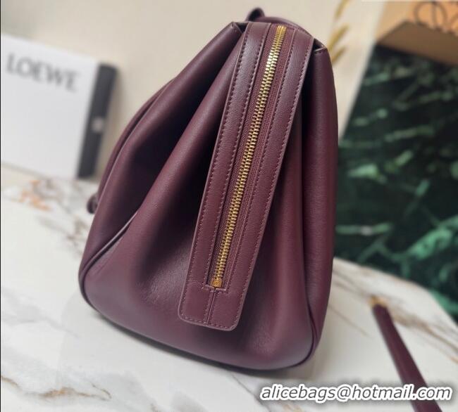 Buy Grade Loewe Large Madrid bag in supple calfskin 052510 Dark Burgundy 2025