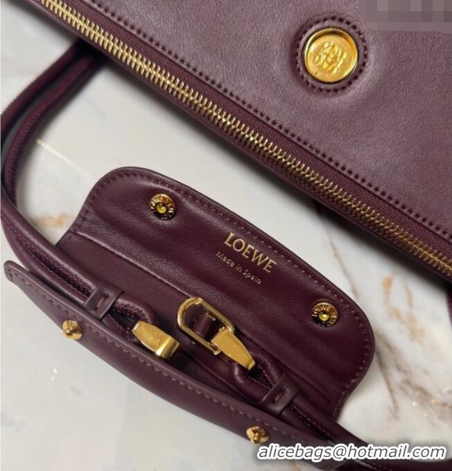 Buy Grade Loewe Large Madrid bag in supple calfskin 052510 Dark Burgundy 2025