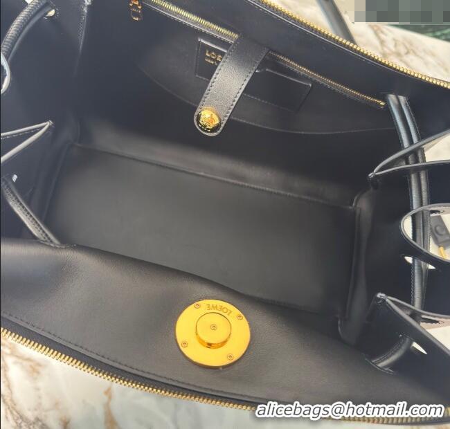 Luxury Classic Loewe Large Madrid bag in supple calfskin 052510 Black 2025