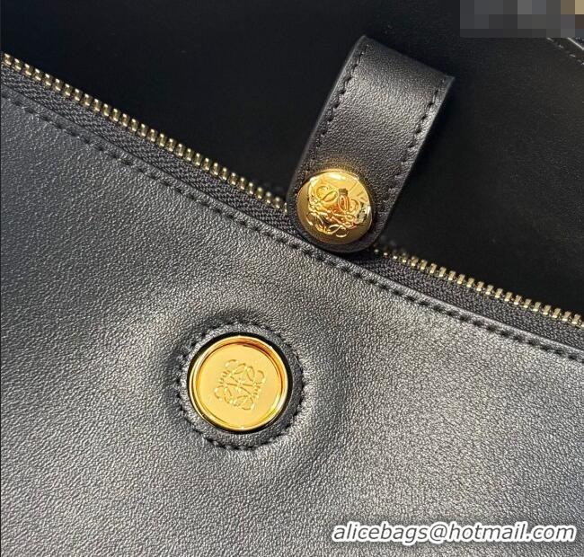 Luxury Classic Loewe Large Madrid bag in supple calfskin 052510 Black 2025