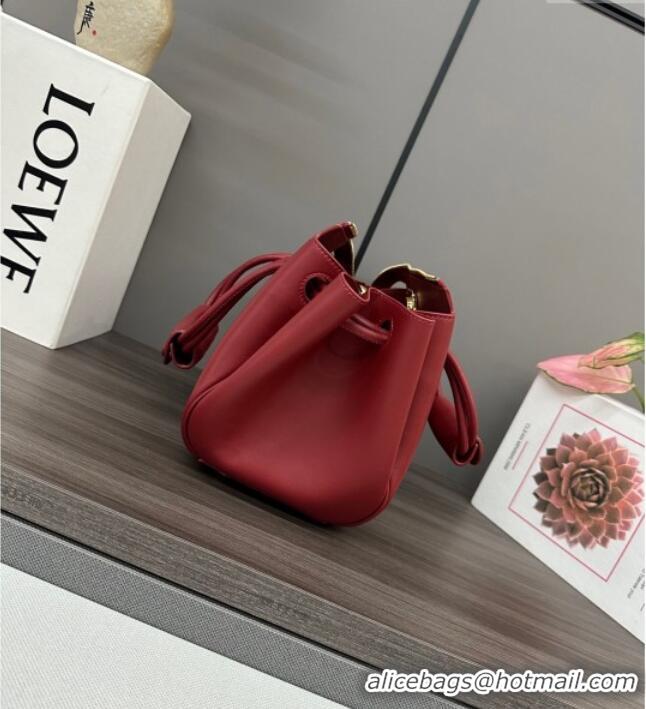 Market Sells Loewe Small Madrid bag in supple calfskin Burnt 012452 Red 2025