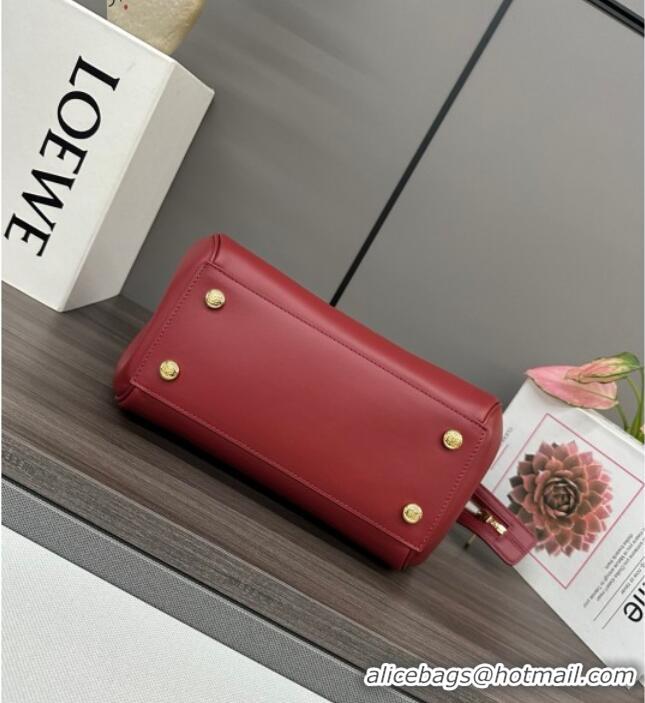 Market Sells Loewe Small Madrid bag in supple calfskin Burnt 012452 Red 2025
