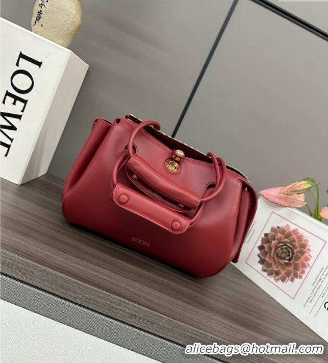 Market Sells Loewe Small Madrid bag in supple calfskin Burnt 012452 Red 2025