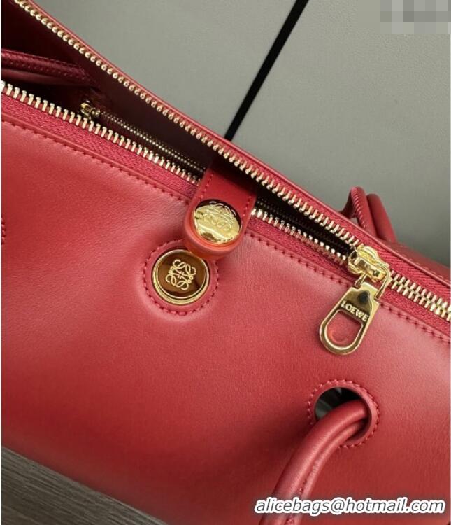 Market Sells Loewe Small Madrid bag in supple calfskin Burnt 012452 Red 2025