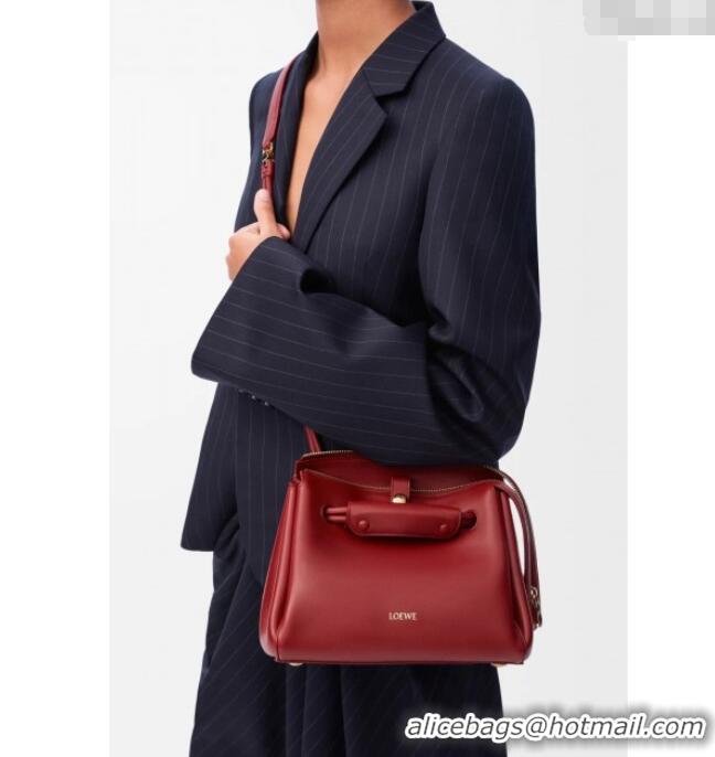Market Sells Loewe Small Madrid bag in supple calfskin Burnt 012452 Red 2025