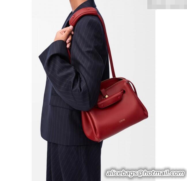 Market Sells Loewe Small Madrid bag in supple calfskin Burnt 012452 Red 2025
