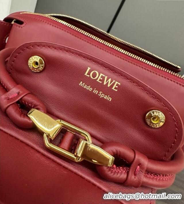 Market Sells Loewe Small Madrid bag in supple calfskin Burnt 012452 Red 2025