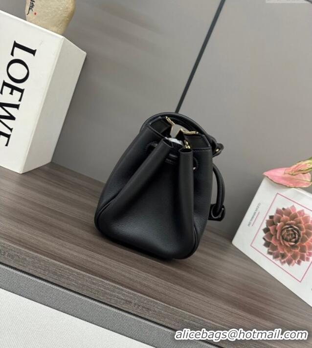 Buy Discount Loewe Small Madrid bag in supple calfskin 012452 Black 2025