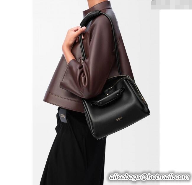 Buy Discount Loewe Small Madrid bag in supple calfskin 012452 Black 2025