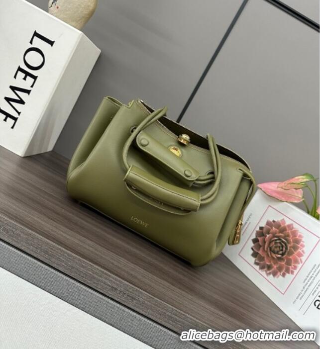 Spot Bulk Loewe Small Madrid bag in supple calfskin 012452 Green 2025