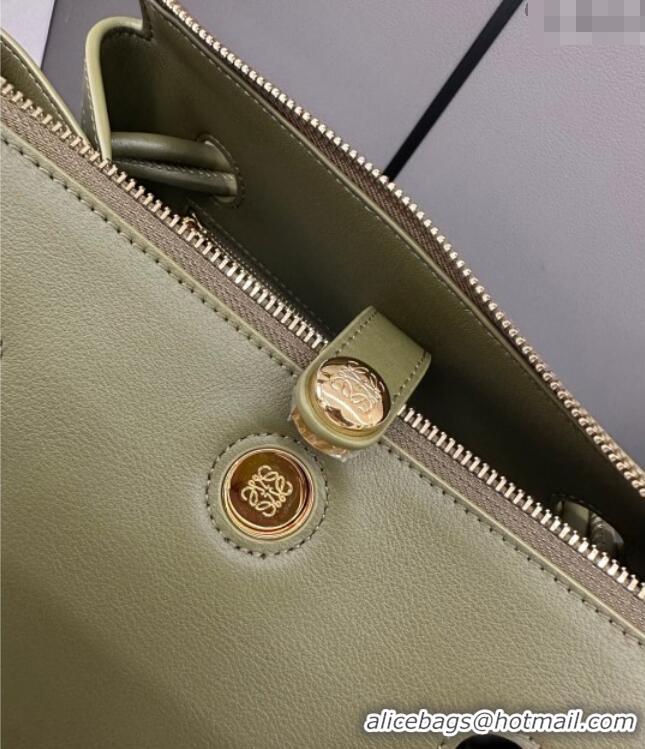 Spot Bulk Loewe Small Madrid bag in supple calfskin 012452 Green 2025