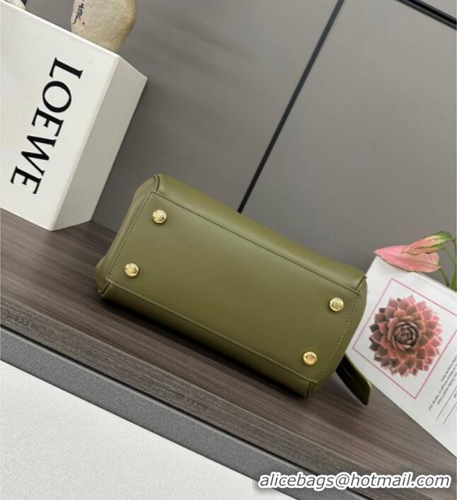 Spot Bulk Loewe Small Madrid bag in supple calfskin 012452 Green 2025
