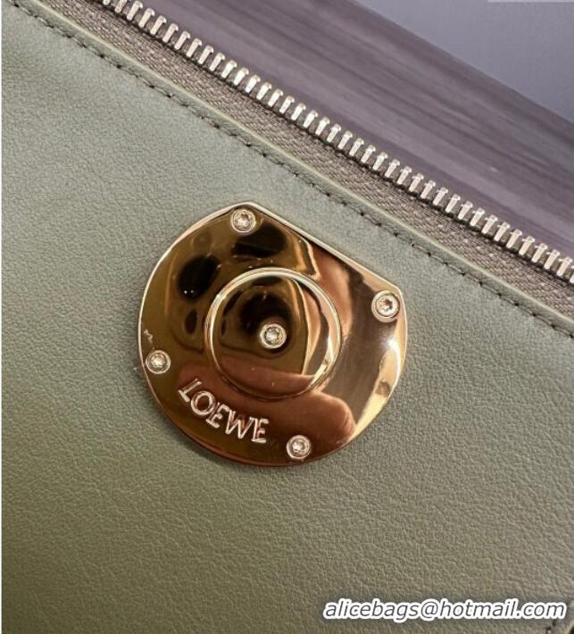 Spot Bulk Loewe Small Madrid bag in supple calfskin 012452 Green 2025