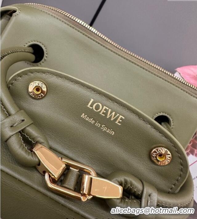 Spot Bulk Loewe Small Madrid bag in supple calfskin 012452 Green 2025