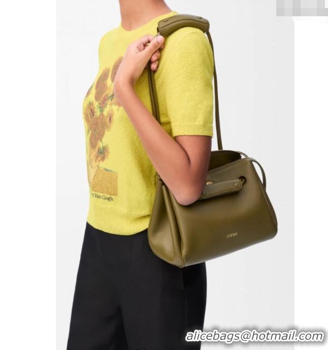 Spot Bulk Loewe Small Madrid bag in supple calfskin 012452 Green 2025