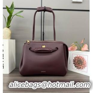 Best Price Loewe Medium Madrid bag in supple calfskin 052451 Dark Burgundy 2025