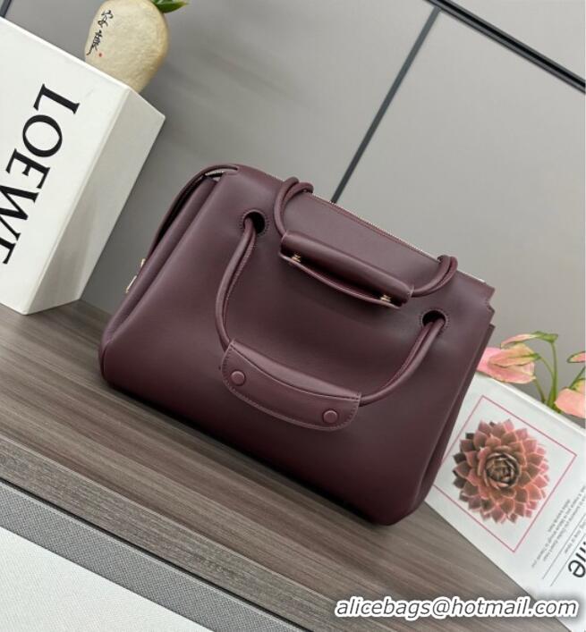 Best Price Loewe Medium Madrid bag in supple calfskin 052451 Dark Burgundy 2025