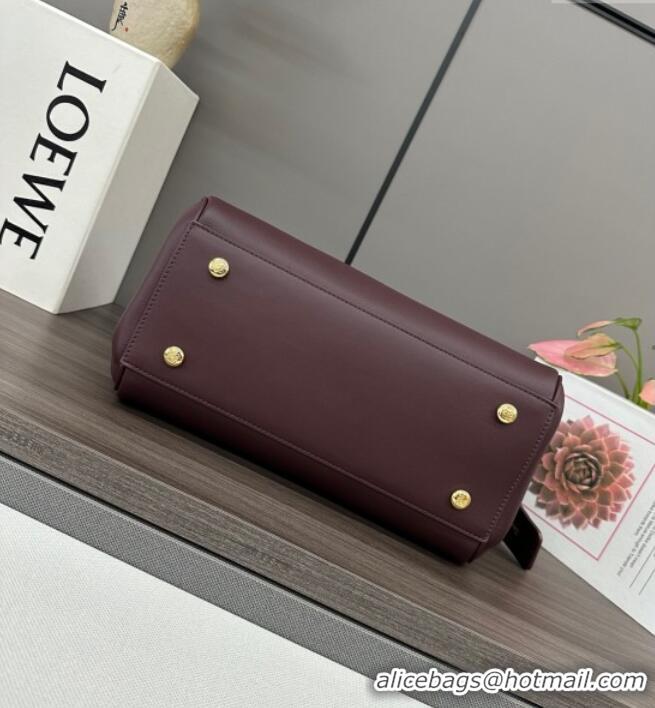 Best Price Loewe Medium Madrid bag in supple calfskin 052451 Dark Burgundy 2025