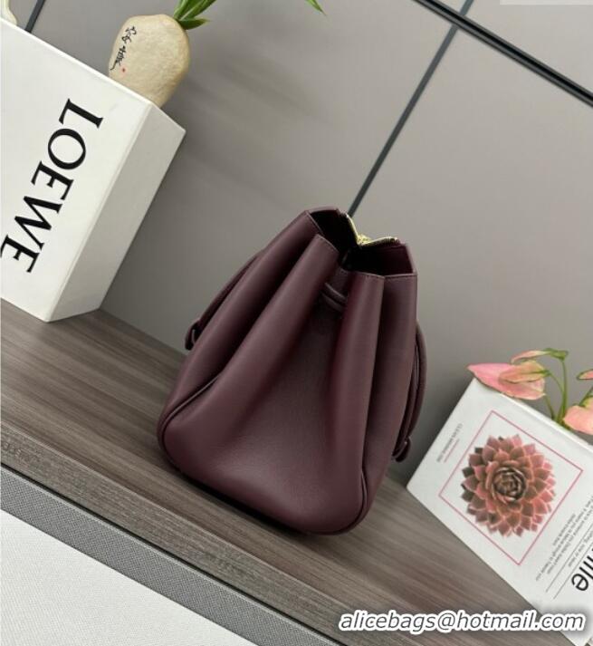 Best Price Loewe Medium Madrid bag in supple calfskin 052451 Dark Burgundy 2025