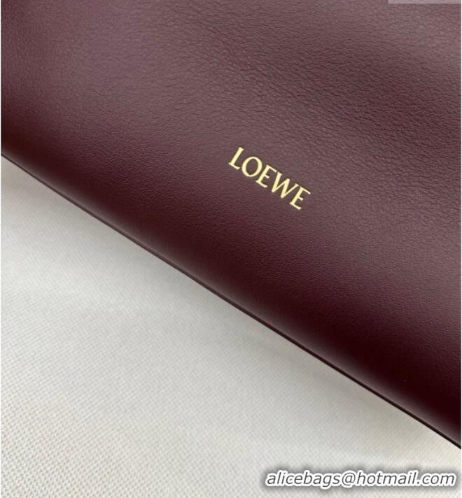 Best Price Loewe Medium Madrid bag in supple calfskin 052451 Dark Burgundy 2025