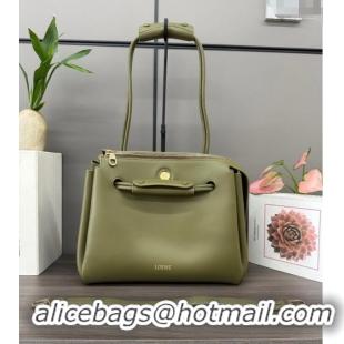 Spot Bulk Loewe Medium Madrid bag in supple calfskin 052451 Green 2025