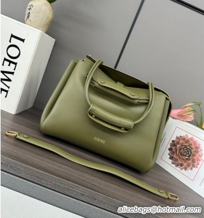 Spot Bulk Loewe Medium Madrid bag in supple calfskin 052451 Green 2025