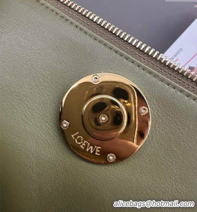 Spot Bulk Loewe Medium Madrid bag in supple calfskin 052451 Green 2025