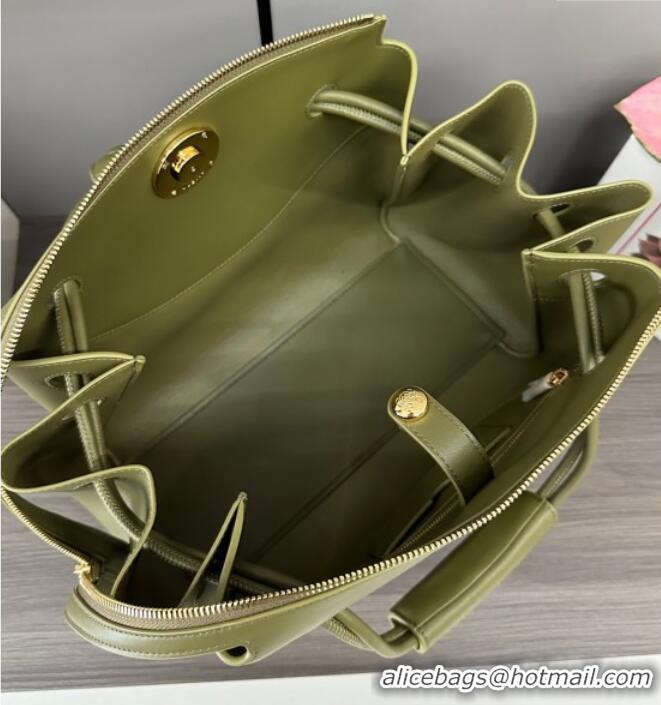 Spot Bulk Loewe Medium Madrid bag in supple calfskin 052451 Green 2025