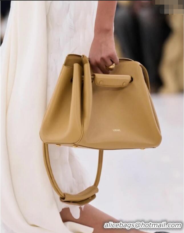 Original Cheap Loewe Medium Madrid bag in supple calfskin 052451 Yellow 2025