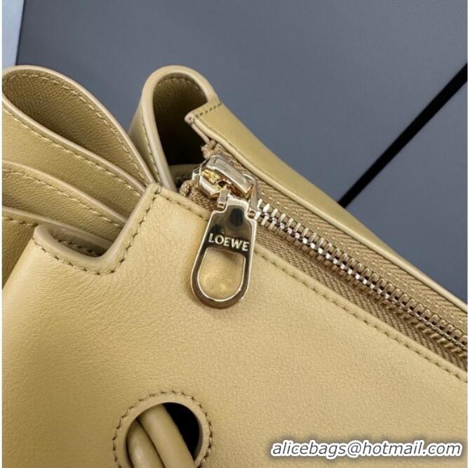 Original Cheap Loewe Medium Madrid bag in supple calfskin 052451 Yellow 2025