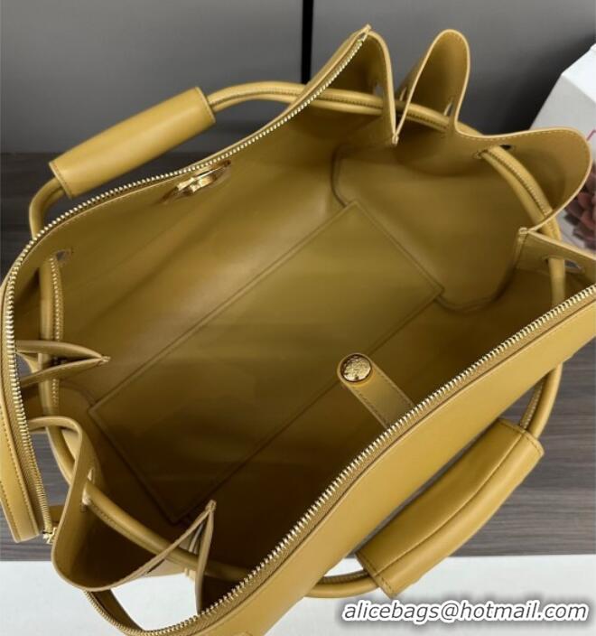 Original Cheap Loewe Medium Madrid bag in supple calfskin 052451 Yellow 2025