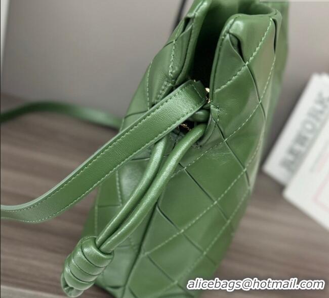 Discount Loewe Medium Flamenco clutch in quilted nappa lambskin 262487 Green 2025