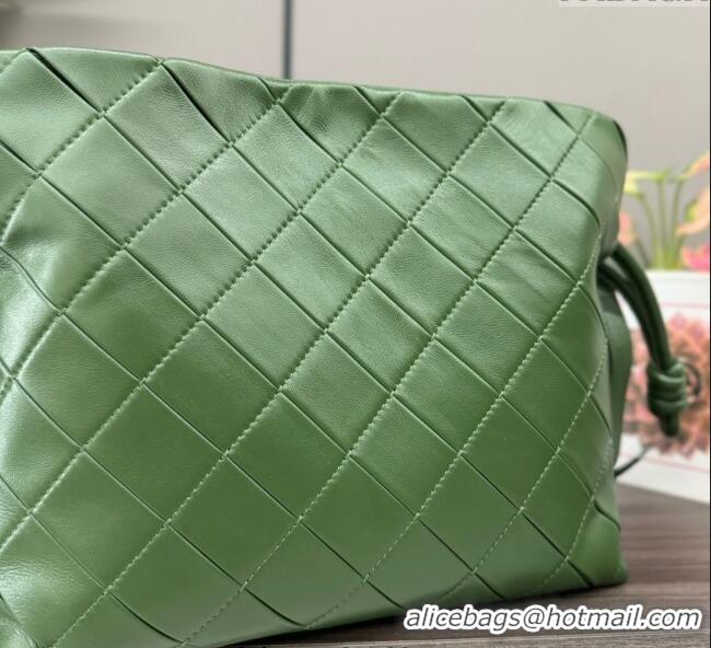Discount Loewe Medium Flamenco clutch in quilted nappa lambskin 262487 Green 2025