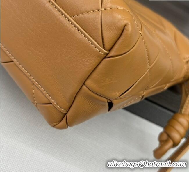 Luxury Cheap Loewe Medium Flamenco clutch in quilted nappa lambskin 262487 Brown 2025
