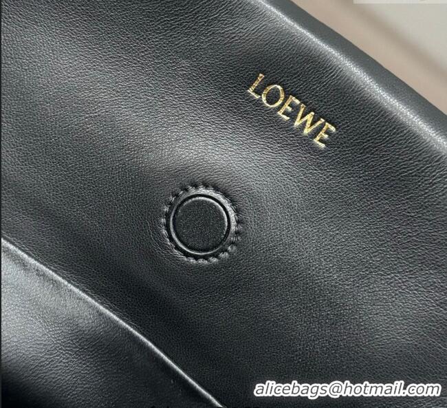 Well Crafted Loewe Medium Flamenco clutch in quilted nappa lambskin 262487 Black 2025