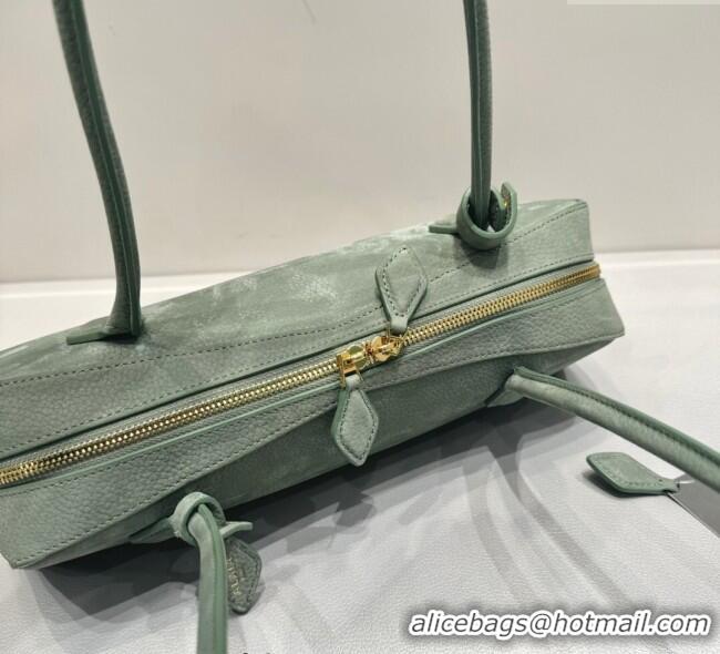 New Fashion Alaia Le Tecket Medium Long Shoulder bag in Nubuck Leather 0802 Sage Green 2025