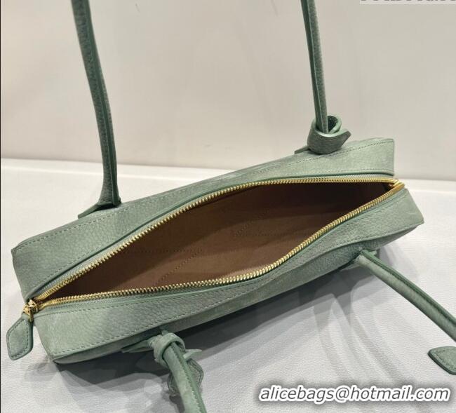 New Fashion Alaia Le Tecket Medium Long Shoulder bag in Nubuck Leather 0802 Sage Green 2025